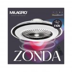 Φωτιστικό Ανεμιστήρας Οροφής  LED 48W ZONDA BLACK 