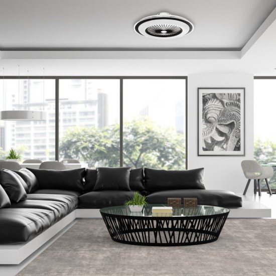 Ανεμιστήρας Οροφής LED 48W ZEPHYR BLACK Ανεμιστήρας Οροφής LED 48W ZEPHYR BLACK