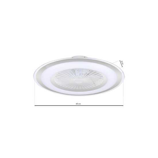 Ανεμιστήρας Οροφής LED 48W ZEPHYR ΑΣΗΜΙ Ανεμιστήρας Οροφής LED 48W ZEPHYR ΑΣΗΜΙ