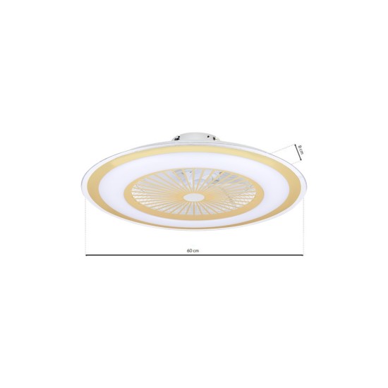 Ανεμιστήρας Οροφής LED 48W ZEPHYR ΧΡΥΣΟ Ανεμιστήρας Οροφής LED 48W ZEPHYR ΧΡΥΣΟ