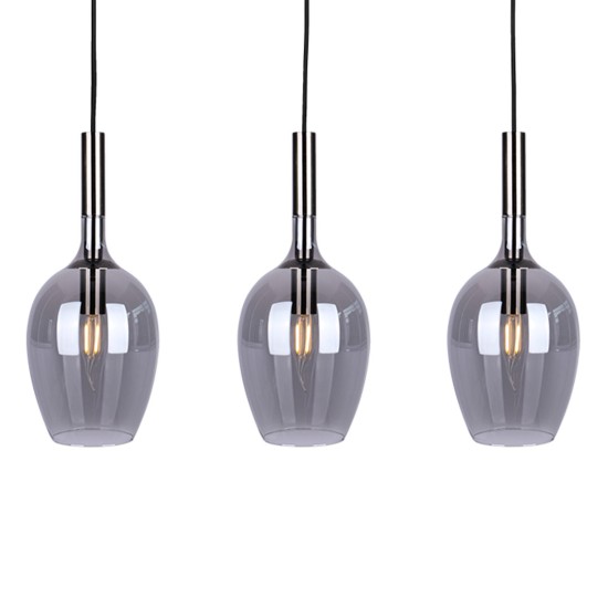 ΚΡΕΜΑΣΤΟ ΦΩΤΙΣΤΙΚΟ LUGANO SMOKE 3XE14