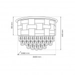 CRYSTAL LIGHT ML8884  9 ΦΩΤΑ Ε14 ΧΡΥΣΟ