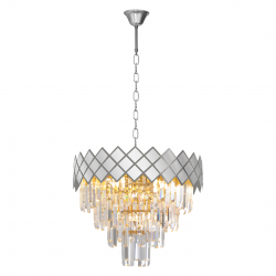 CRYSTAL LIGHT ML8889 ΚΡΕΜΑΣΤΟ ΧΡΩΜΙΟ