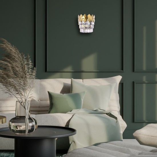 Απλίκα κρυστάλλινη ML08890 Χρυσό