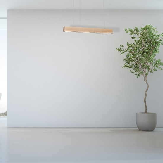 LED ΚΡΕΜΑΣΤO ΦΩΤΙΣΤΙΚΟ ΞΥΛΙΝΟ TIMBER 12W