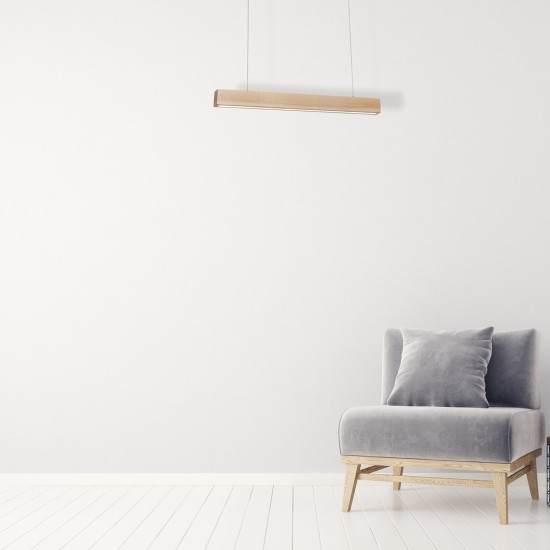 LED ΚΡΕΜΑΣΤO ΦΩΤΙΣΤΙΚΟ ΞΥΛΙΝΟ TIMBER 12W