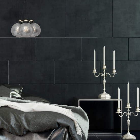 ΚΡΕΜΑΣΤΟ ΦΩΤΙΣΤΙΚΟ OMEGA ΜΑΥΡΟ/ΧΡΥΣΟ 3XE27