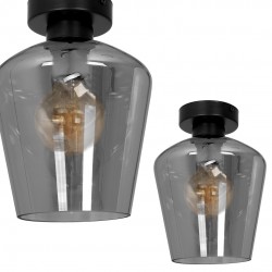 ΜΟΝΟΦΩΤΟ SMOKE ΟΡΟΦΗΣ SANTIAGO 1XE27 ΜΟΝΟΦΩΤΟ SMOKE ΟΡΟΦΗΣ SANTIAGO 1XE27