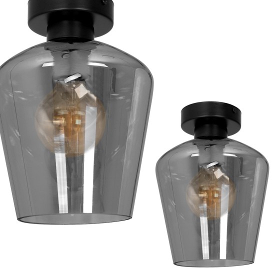 ΜΟΝΟΦΩΤΟ SMOKE ΟΡΟΦΗΣ SANTIAGO 1XE27 ΜΟΝΟΦΩΤΟ SMOKE ΟΡΟΦΗΣ SANTIAGO 1XE27