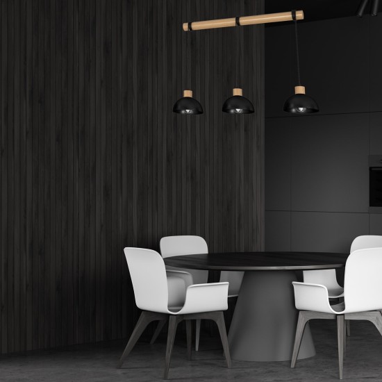 ΦΩΤΙΣΤΙΚΟ ΚΡΕΜΑΣΤΟ ERIK ΜΑΥΡΟ/ΞΥΛΙΝΟ 3XE27 ΦΩΤΙΣΤΙΚΟ ΚΡΕΜΑΣΤΟ ERIK ΜΑΥΡΟ/ΞΥΛΙΝΟ 3XE27