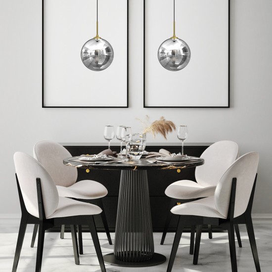 SMOKE ΜΟΝΟΦΩΤΟ ΜΑΥΡΟ REFLEX E27 Φ25