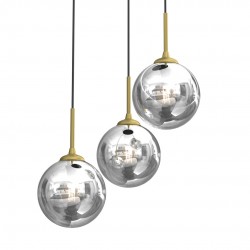 ΚΡΕΜΑΣΤΟ ΦΩΤΙΣΤΙΚΟ SMOKE ΜΑΥΡΟ/ΧΡΥΣΟ REFLEX 3XE14