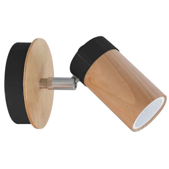 ΣΠΟΤ GU10 BARON ΜΑΥΡΟ/ΞΥΛΙΝΟ ΣΠΟΤ GU10 BARON ΜΑΥΡΟ/ΞΥΛΙΝΟ