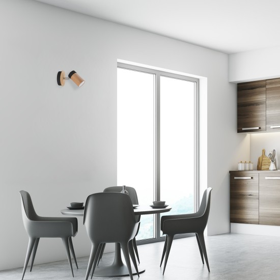 ΣΠΟΤ GU10 BARON ΜΑΥΡΟ/ΞΥΛΙΝΟ ΣΠΟΤ GU10 BARON ΜΑΥΡΟ/ΞΥΛΙΝΟ